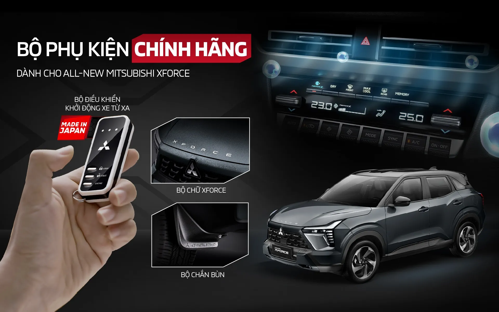 Bộ Phụ Kiện Chính Hãng dành cho XFORCE: “Tiện nghi & hiện đại”